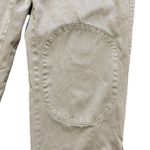 J.CREW Reinforced Knee Ankle Zip Utility Jogger Chino Pants in Khaki SZ 6 - Picture 4 of 11